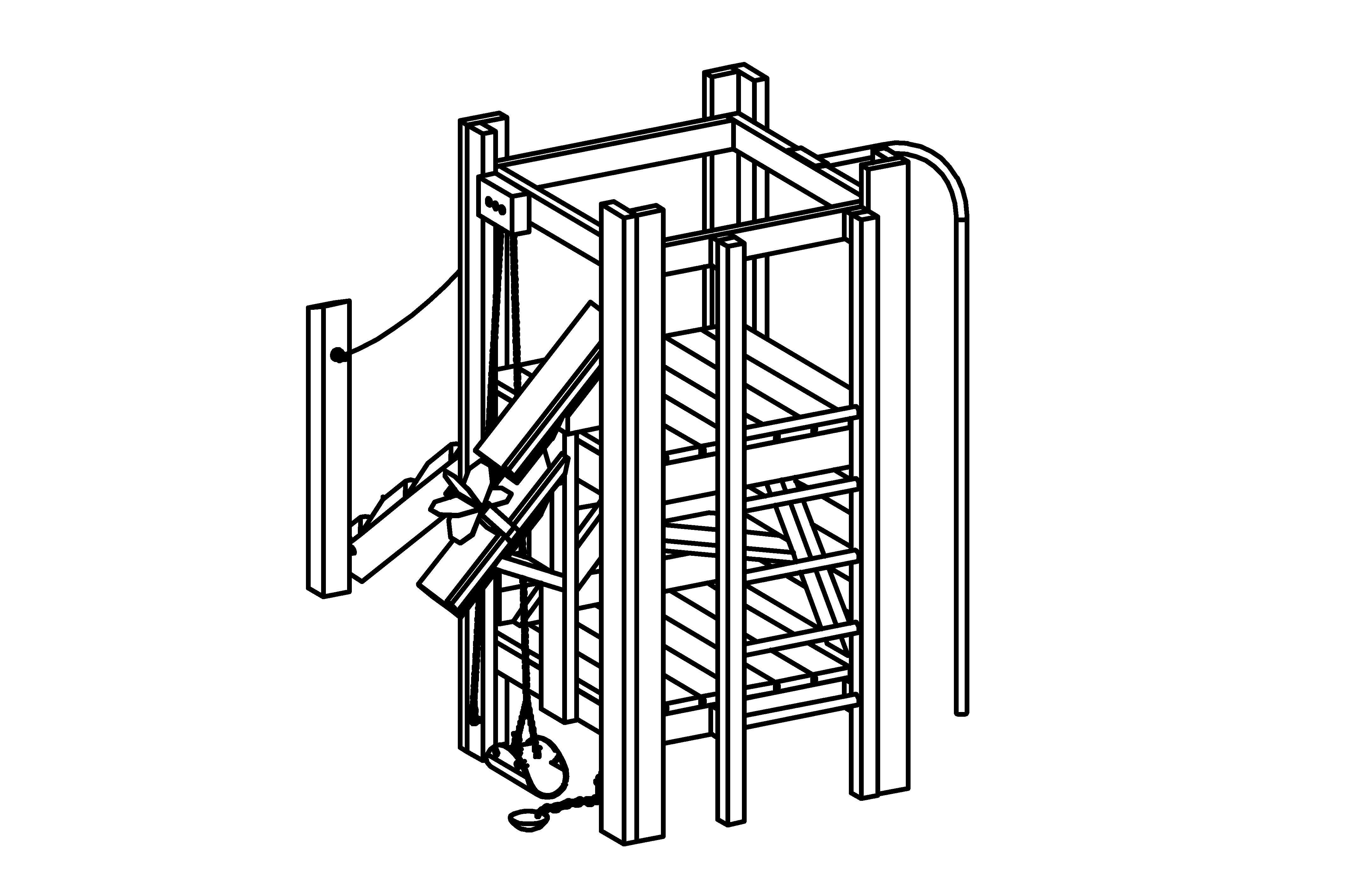 Hut Combination 211 is a platform hut with steel feet