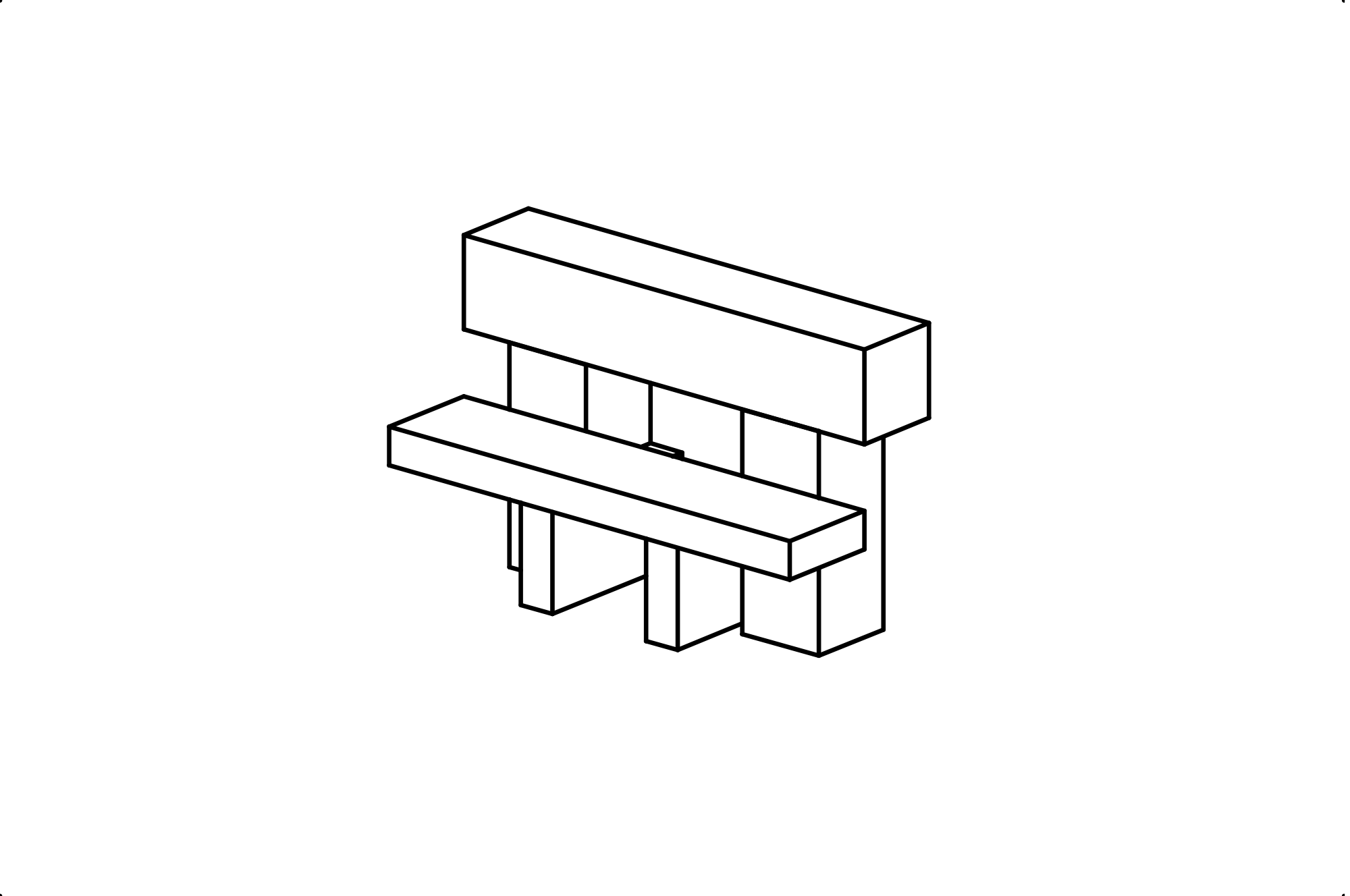 Slide support with steps with a  width of 0,45 m