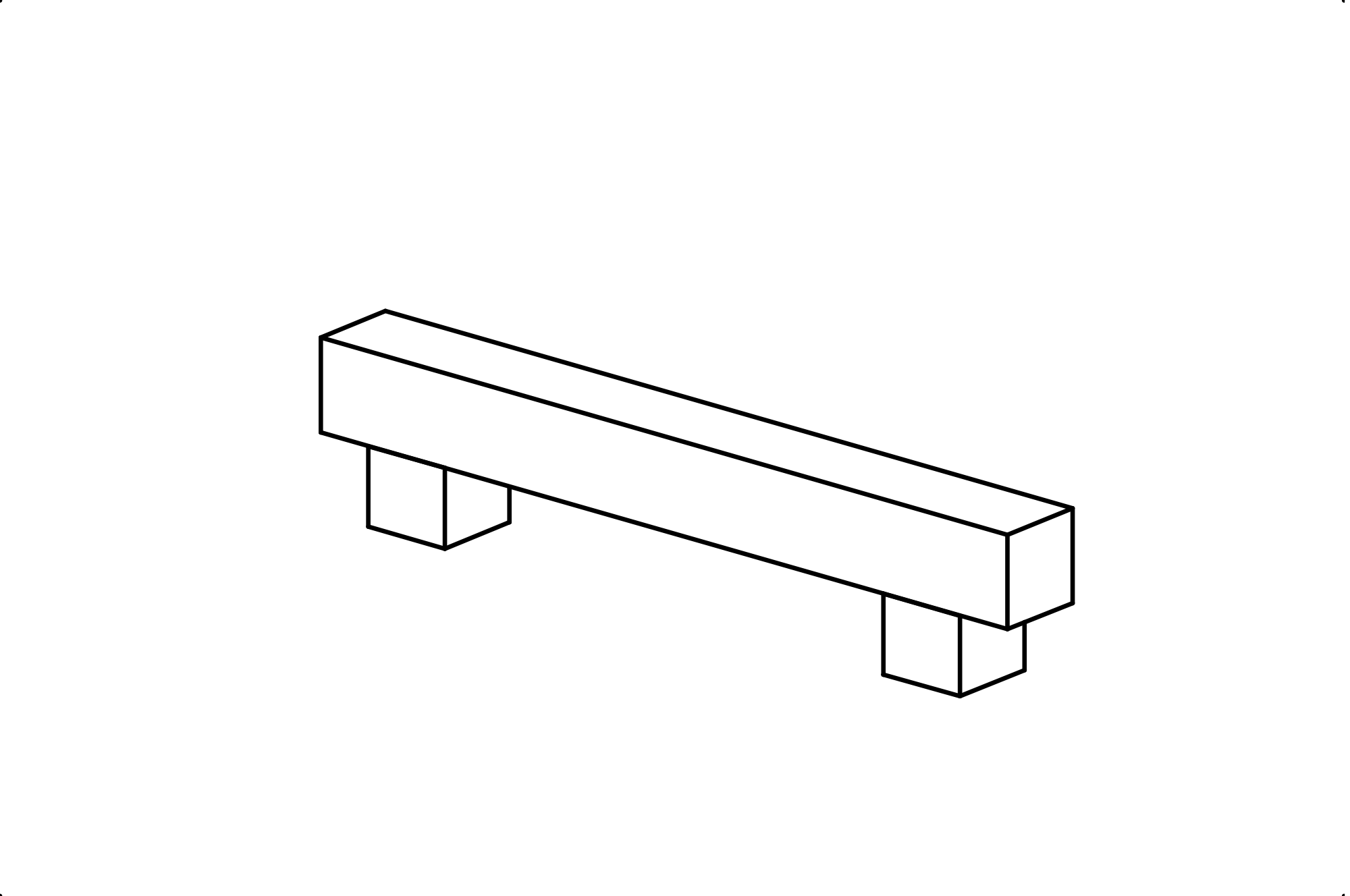 Slide Support with a width of 1 m