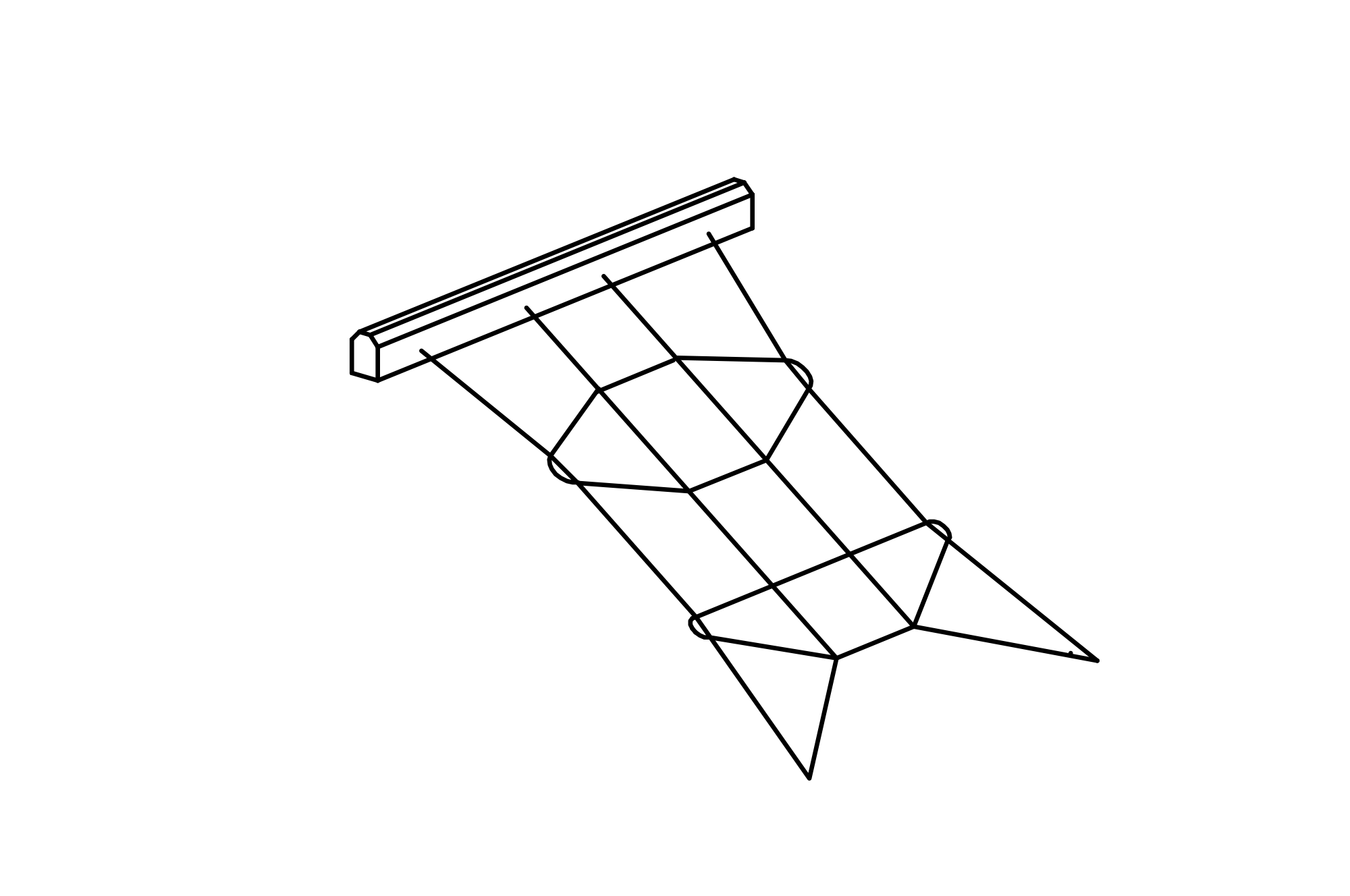 Inclined Climbing Net