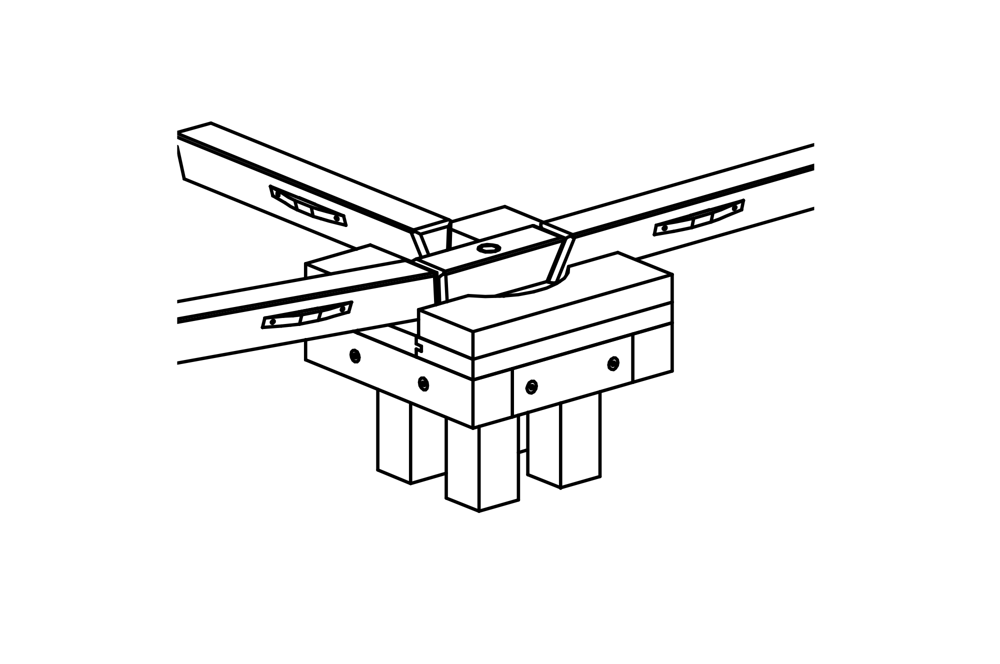 Conveyor Track: 3-way Point