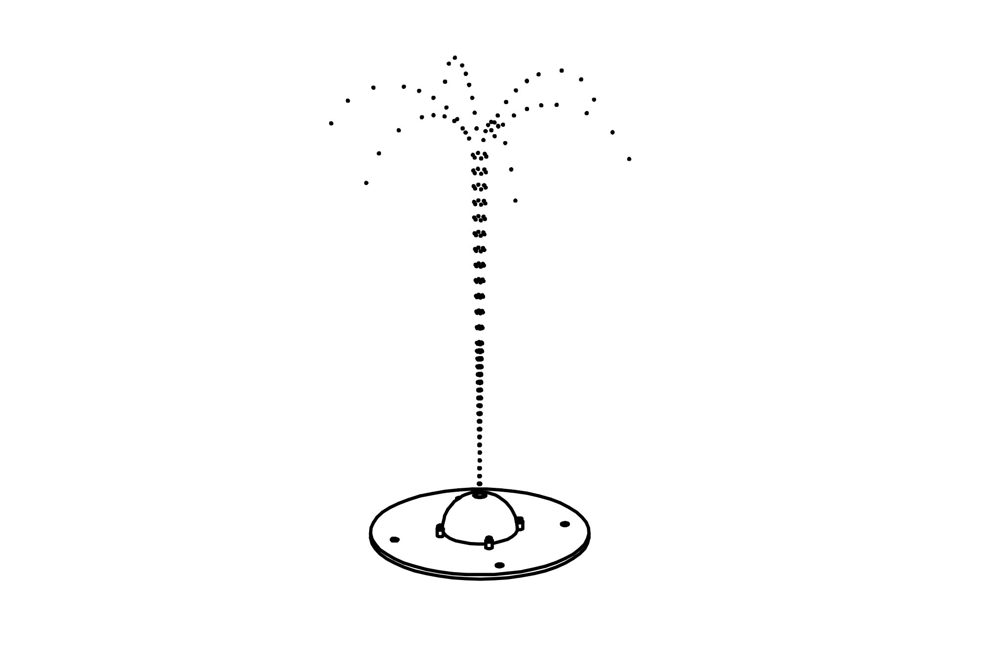 Spraying head with high water jet