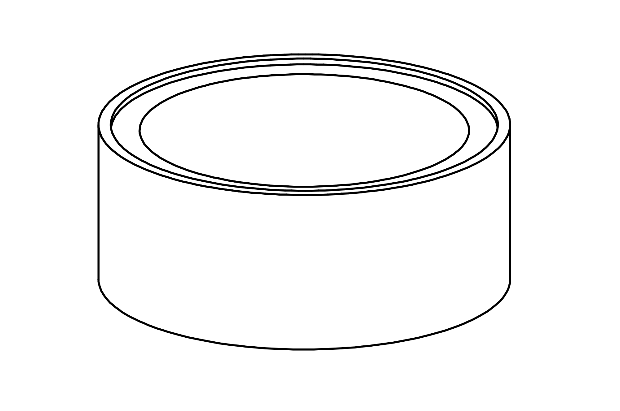 Pedestal Pipe for reservoirs and water basins, height = 0.40 m