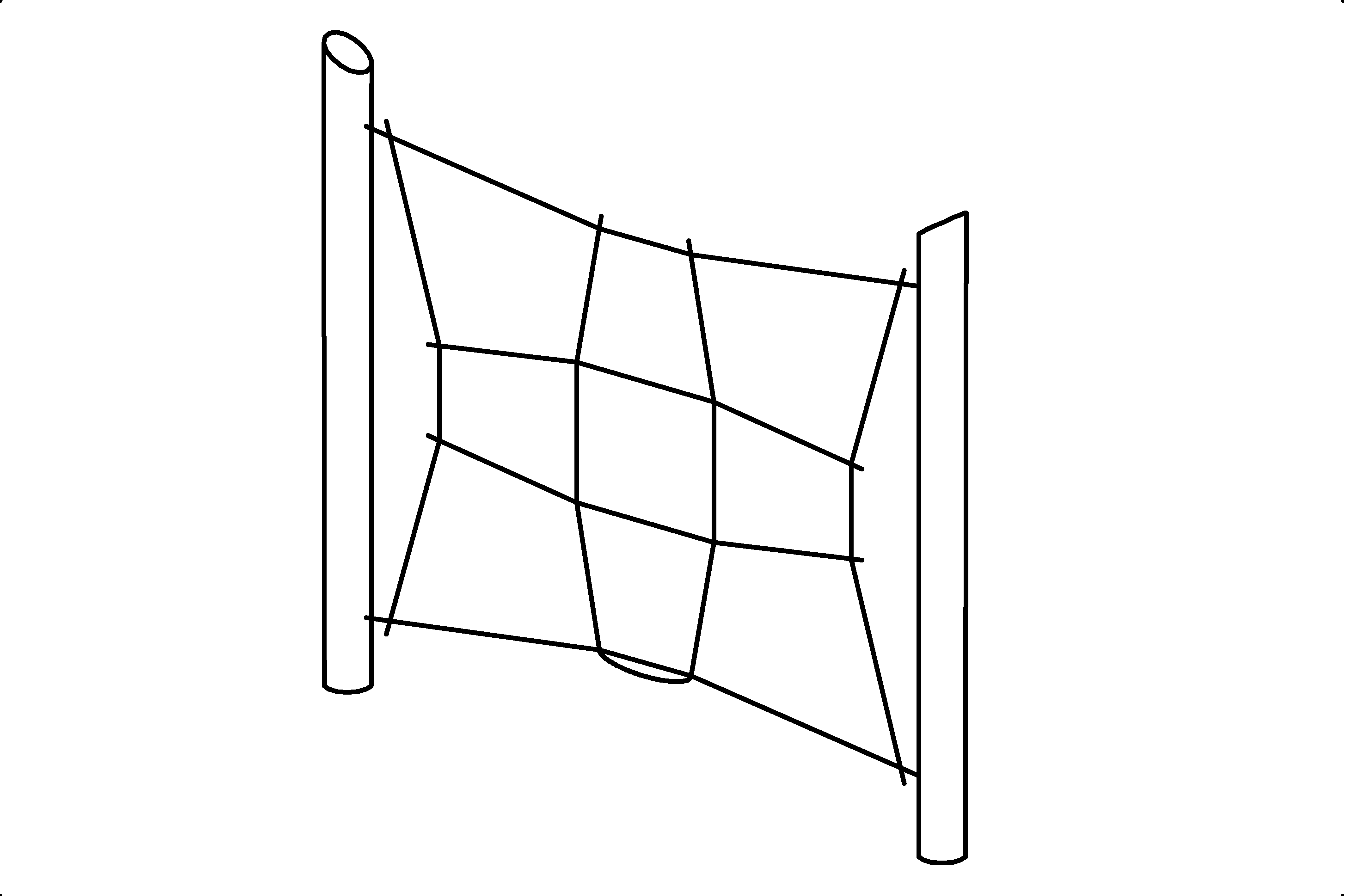 Vertical Climbing Net